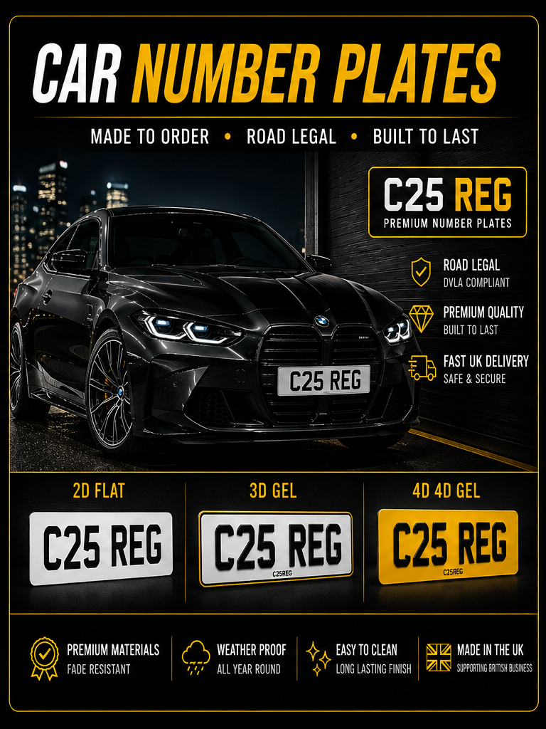 CAR NUMBER PLATES